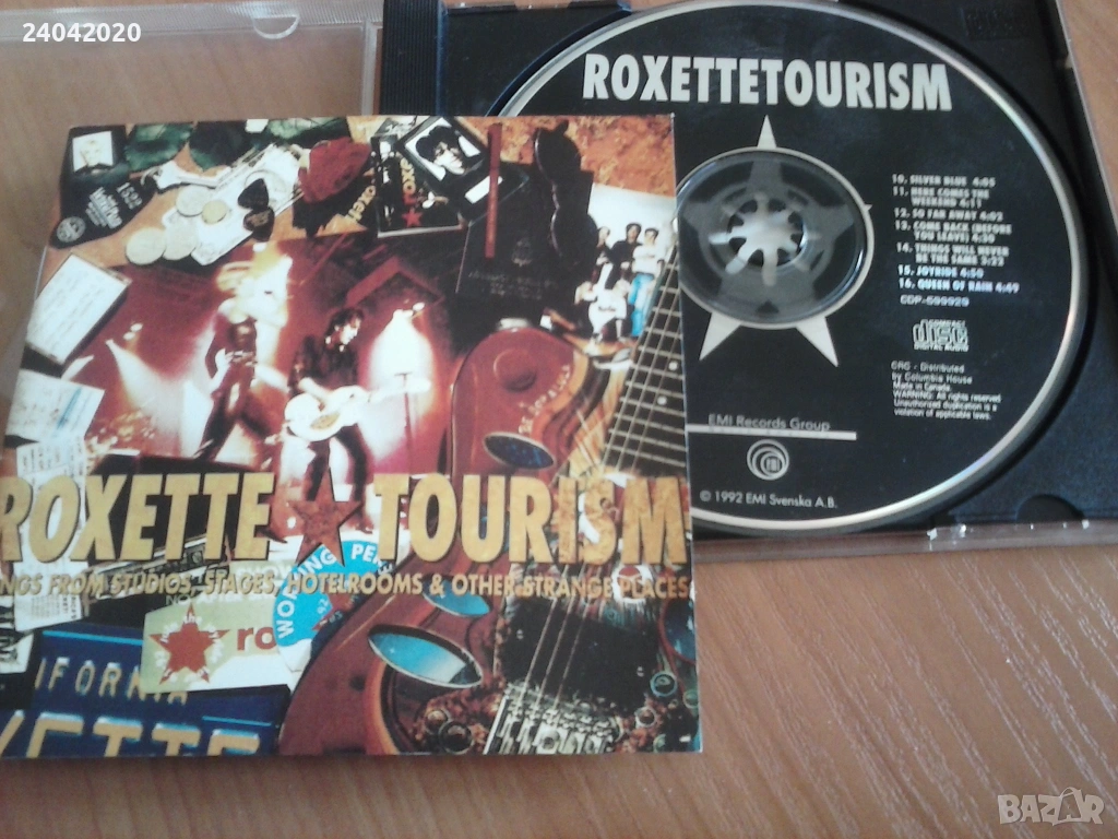 Roxette – Tourism CD Printed in CANADA, снимка 1