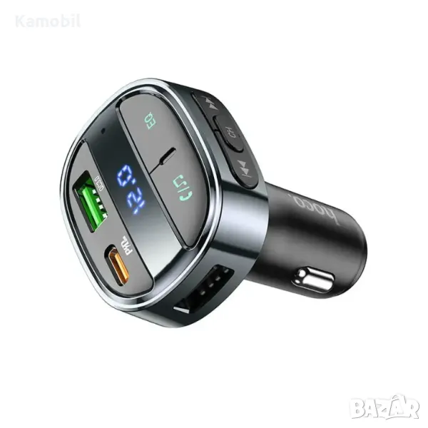 Зарядно за кола Hoco E70 QC3.0 PD30W FM Transmitter, снимка 1