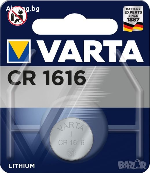 Батерия Varta Lithium 6616 CR1616 1бр. блистер, снимка 1