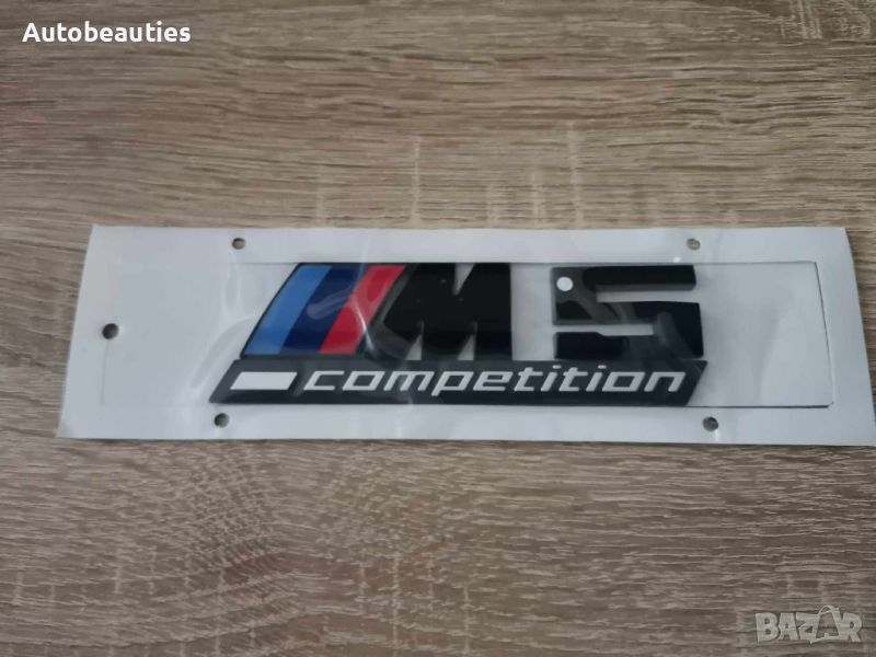 черна емблема BMW M5 Competition, снимка 1