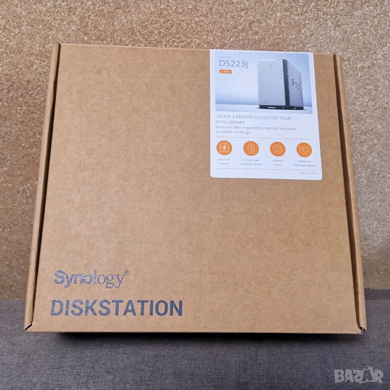 Мрежови сторидж NAS Synology DS223j, 1Gb DDR4 RAM, 2 bay, снимка 1