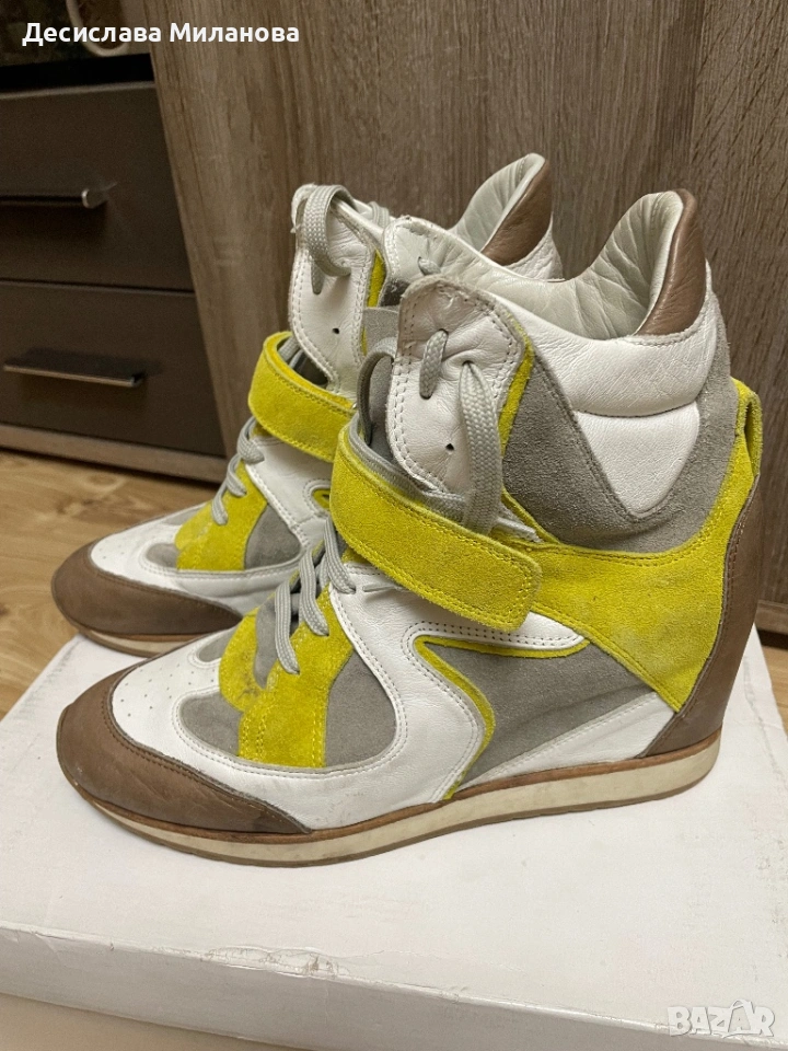 Обувки ест.кожа и велур Elena Lachi-номер 40, но по скоро отговарят на 41, снимка 1