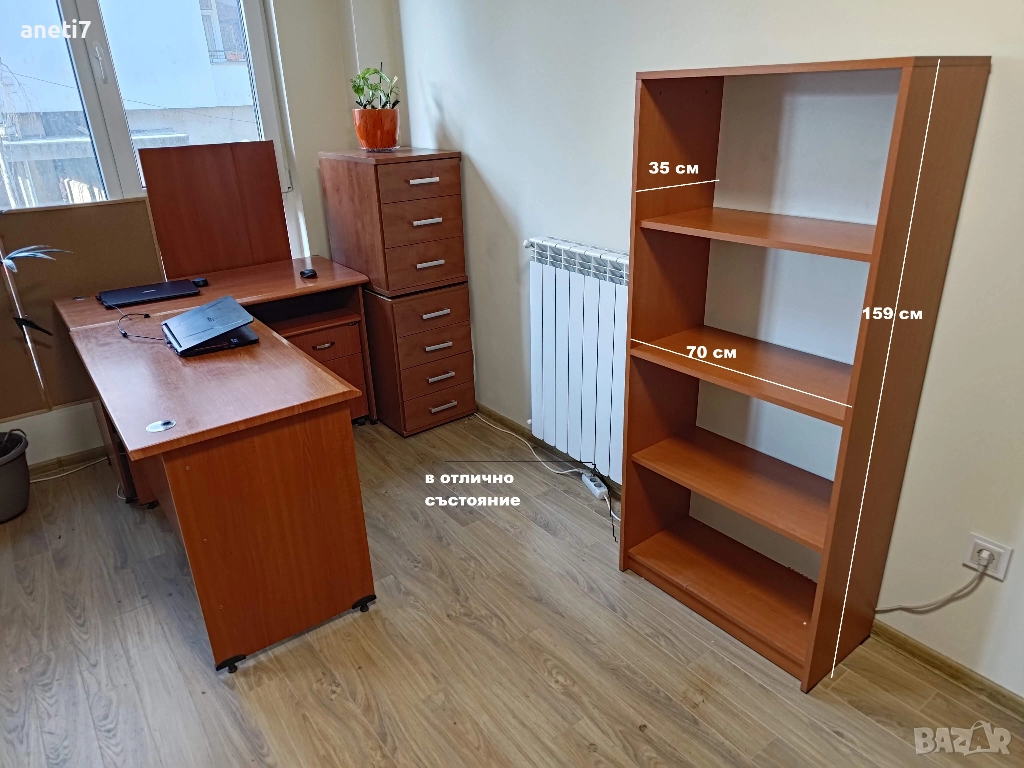 Три шкафа от 1 модел в отлично състояние 40лв/бр. Бюра, маса, столове, снимка 1