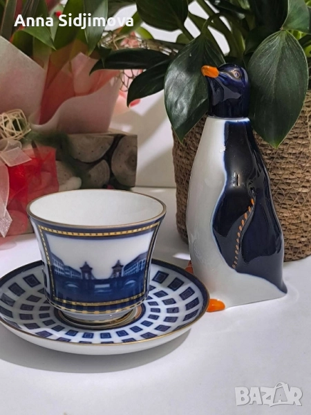 Руски порцелан ЛФЗ двоен сет за чай , снимка 1
