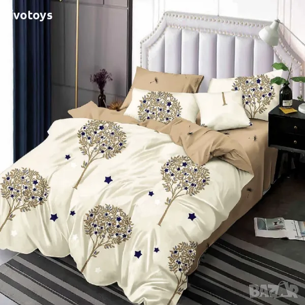 Двулицево спално бельо, 6 части - Модел WS16052, снимка 1