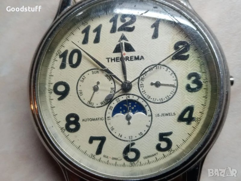 Theorema часовник , 35 Jewels, Germany, Gul group, Теорема 

, снимка 1