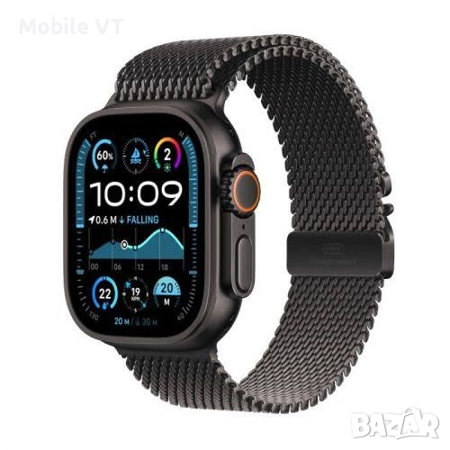 НОВ! Apple Watch Ultra 2 49mm Black Tit Black Milanese Loop ГАРАНЦИЯ!, снимка 1