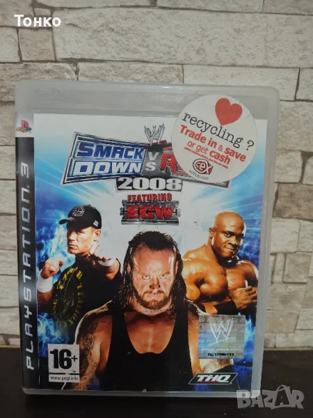 PS3/Smack Down vs RAW 2008, снимка 1