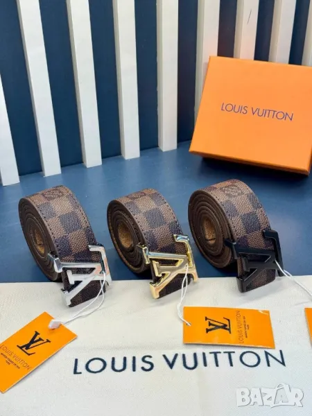 колани от естествена кожа в кутия louis vuitton , снимка 1