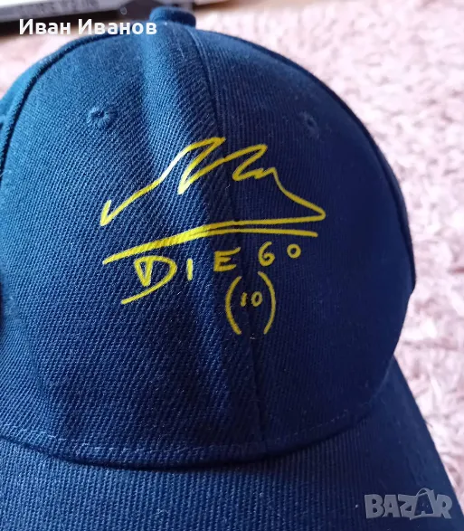 Чисто нова оригинална шапка на Диего Марадона с автограф, снимка 1