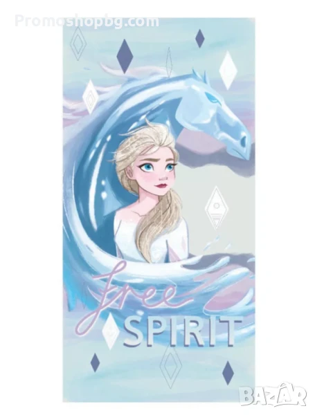 Плажна кърпа Frozen, хавлия, 70х140 см, Fast dry, снимка 1