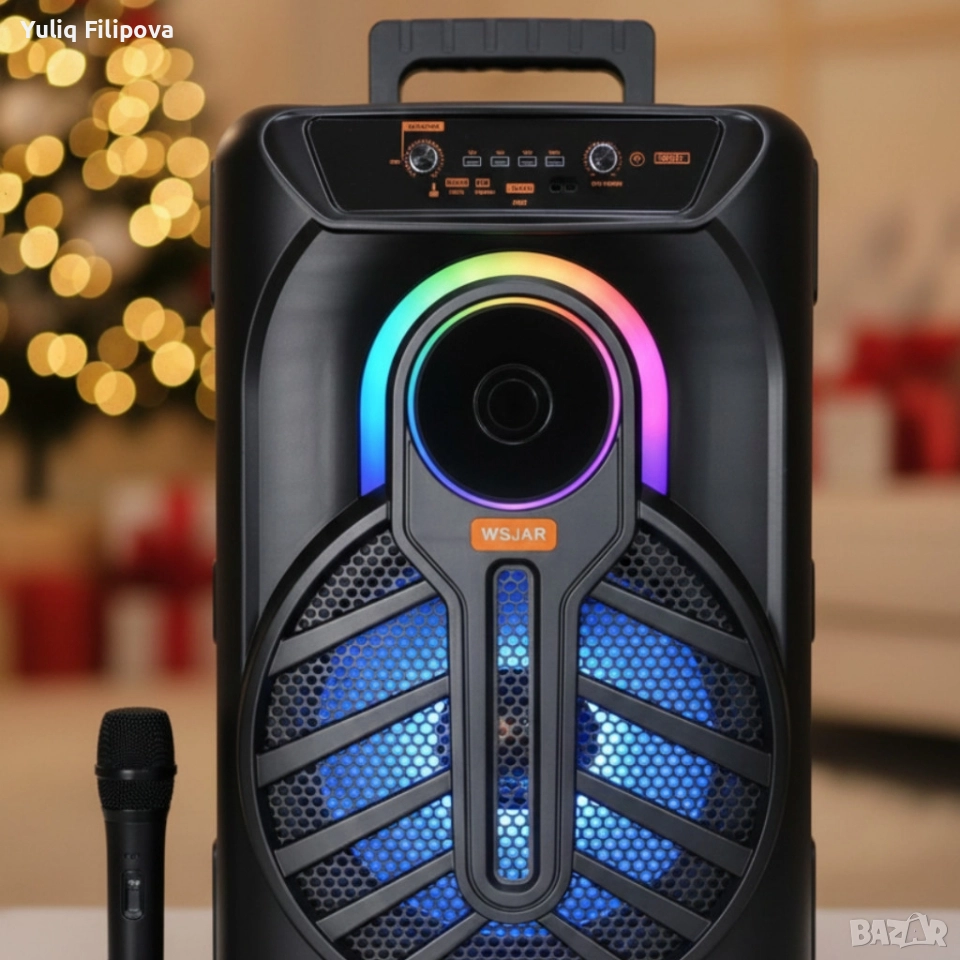 Тонколона с микрофон , снимка 1