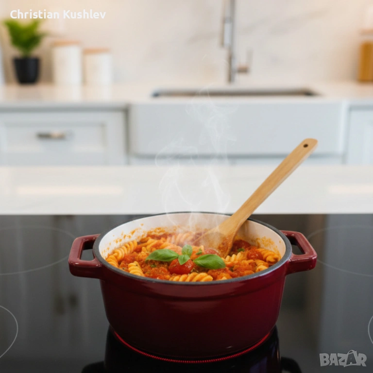 Michelino Мини чугунена тенджера 10 см – компактен съд за сосове и индивидуални порции, снимка 1