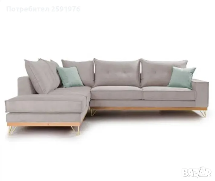 Стилен и елегантен ъглов диван Luхury II от най-високо качество, снимка 1
