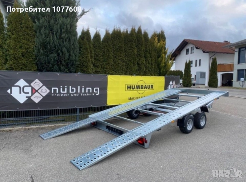 Самосвална платформа Humbaur с общо допустима максимална маса 2700кг, снимка 1