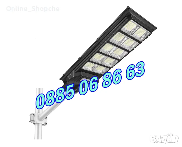 Улична соларна лампа 2000W с 10 секции, градинска соларна лампа 2000W, снимка 1