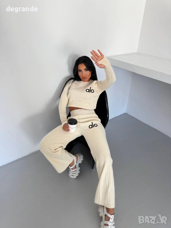 Дамски Комплект комплект Alo фино плетиво, снимка 1