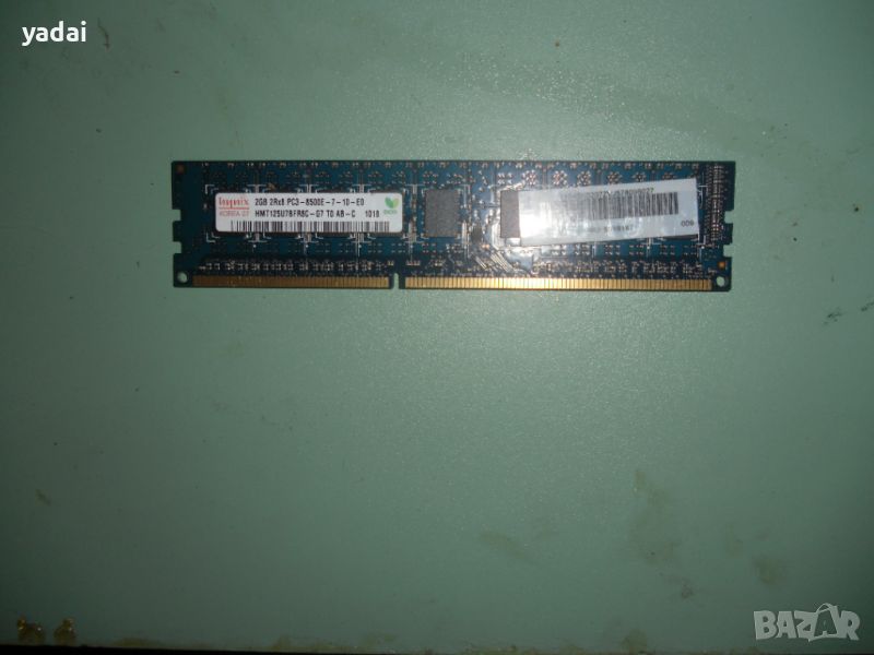 19.Ram DDR3 1066 MHz,PC3-8500E,2Gb,hynix.ECC рам за сървър-Unbuffered, снимка 1