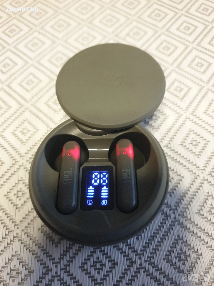 нови безжични слушалки с калъфче., снимка 1