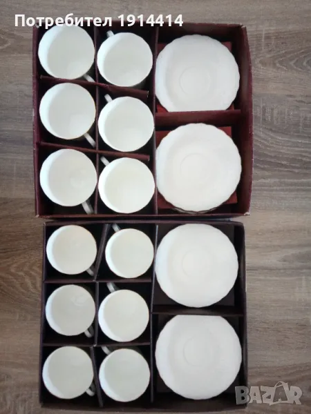 Луксозни сервизи за чай и кафе костен порцелан, снимка 1