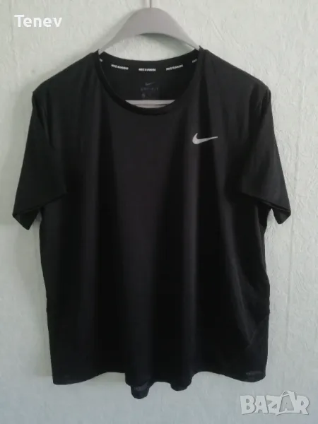 Nike Running оригинална нова дамска черна спортна тениска XL , снимка 1