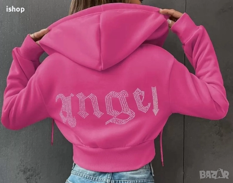 Къс Дамски Суичър, снимка 1