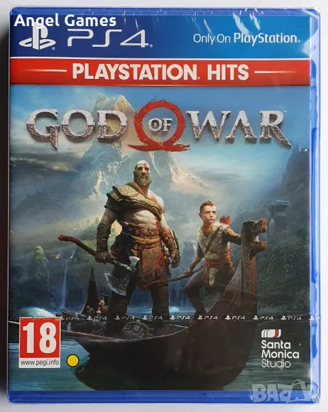 Нов и запечатан! God of War PS4 Playstation 4 Плейстейшън 5 PS5 GoW IV, снимка 1