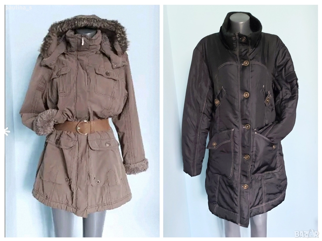 Два различни броя / Топло палто тип парка "Cecil" и "Infinity woman" / голям размер , снимка 1
