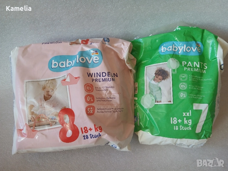Пелени / памперси, размер 7 и 8, 18+кг., снимка 1