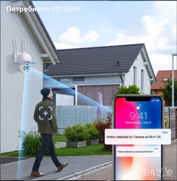 

🌸Wi Fi камера 1080P с връзка за PC, IOS, Andбroid и нощен запис , снимка 1