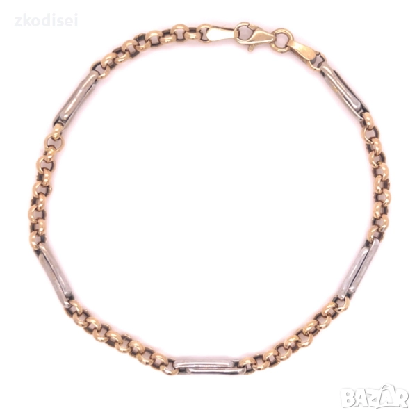 Златна дамска гривна 3,28гр. 20,0см. 14кр. проба:585 модел:33754-6, снимка 1