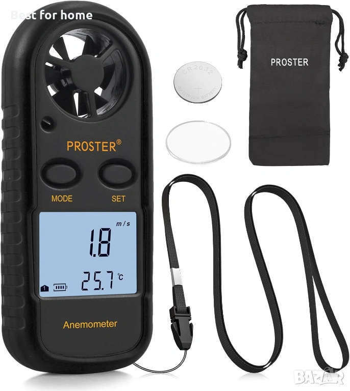 Proster Anemometer - Ръчен анемометър 3 в 1 , снимка 1