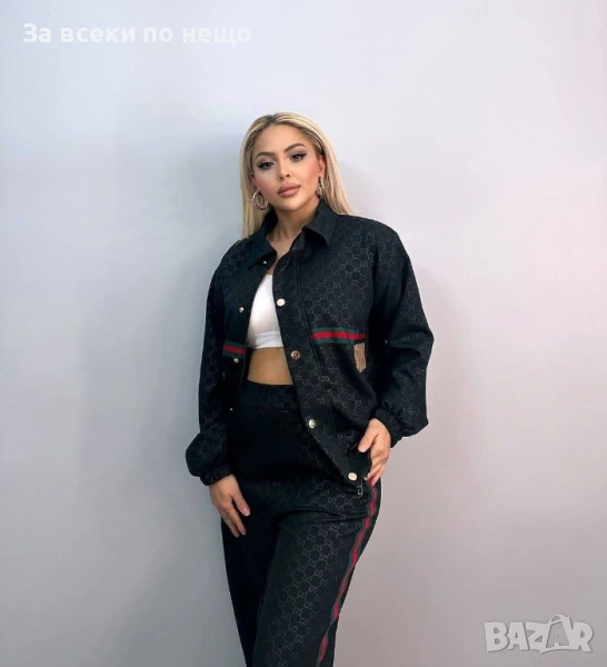 Gucci Дамски Черни Луксозен Сет🔝Дамски Комплект В Черен Цвят Гучи Код A648, снимка 1