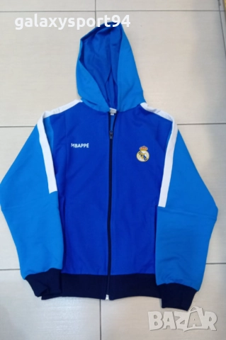 Детски анцуг Мбапе 10 с качулка  2025 Памучен Анцуг Реал Мадрид