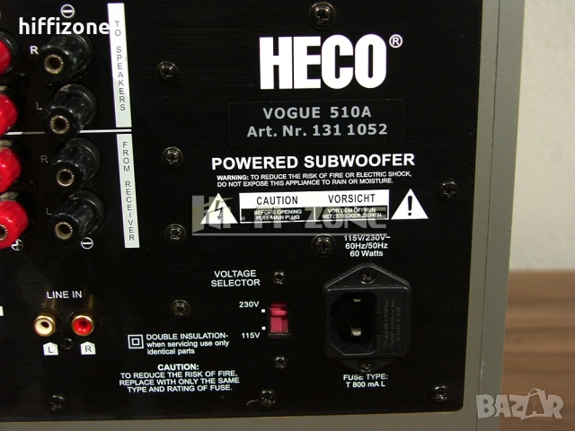  Субуфер Heco vogue 510a /1 , снимка 7 - Тонколони - 53441520