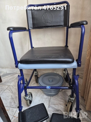 Тоалетен стол за трудноподвижни хора, снимка 4 - Тоалетни столове - 53838018