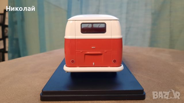 1960 Volkswagen Type 2 Bus T1 1:24 Whitebox/Hachette Diecast Колекционерски модел количка, снимка 7 - Колекции - 45092258