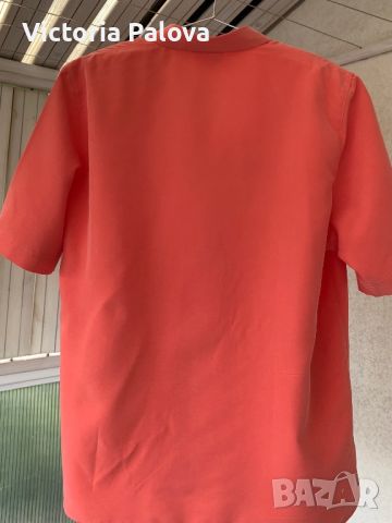 Дамска риза PIER ANGELINI цвят сьомга, снимка 6 - Ризи - 45257033
