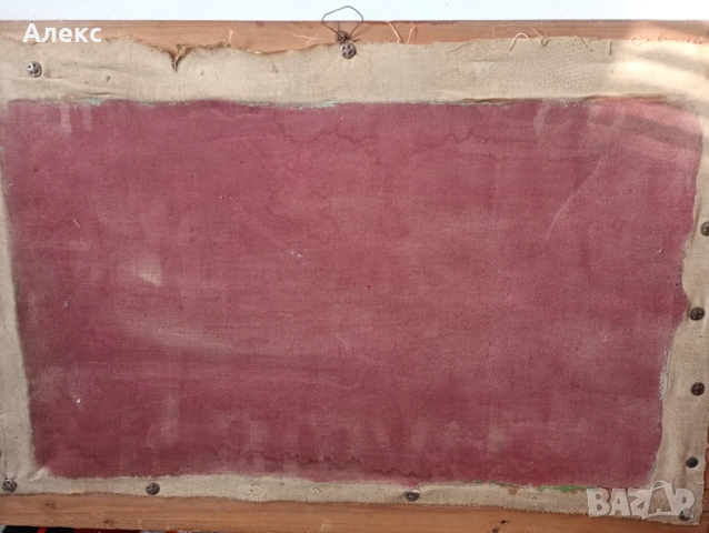 Стара маслена БГ картина , снимка 3 - Картини - 52925085