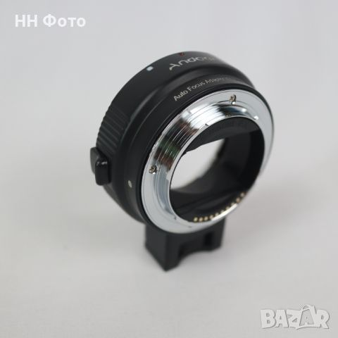 Адаптер от Canon EF и EF-S обективи към Sony NEX E mount, снимка 1 - Обективи и филтри - 46329046