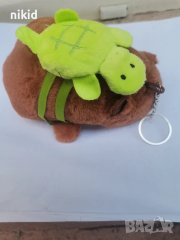 Капибара Capybara плюшена играчка ключодържател, снимка 3 - Плюшени играчки - 50669353