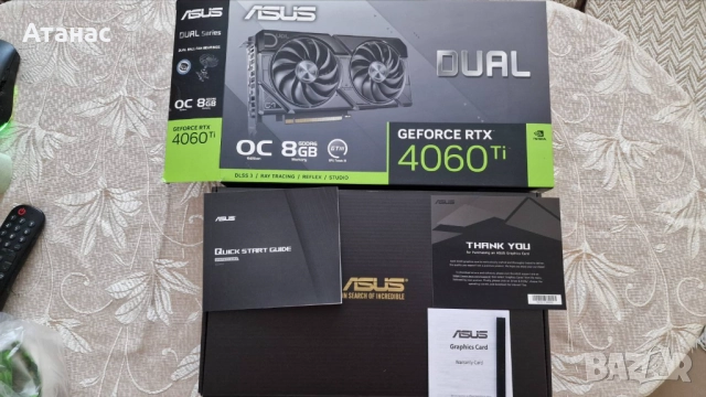 ASUS Dual GeForce RTX™ 4060 Ti OC Edition 8GB GDDR - ПЕРФЕКТНА, снимка 9 - Видеокарти - 52833320