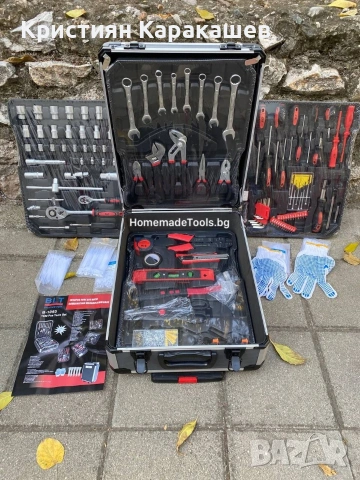 Немски куфар с инструменти BLT Werkzeuge 1050 части, снимка 2 - Куфари с инструменти - 53902488