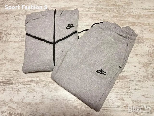 Мъжки екип Nike Tech Fleece Grey, снимка 1 - Спортни дрехи, екипи - 49319534