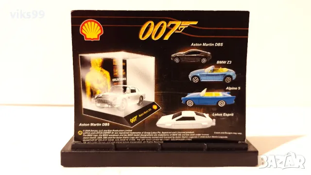 Shell BMW Z3 Roadster Golden EyE 007 James Bond 1:64, снимка 2 - Колекции - 47184196