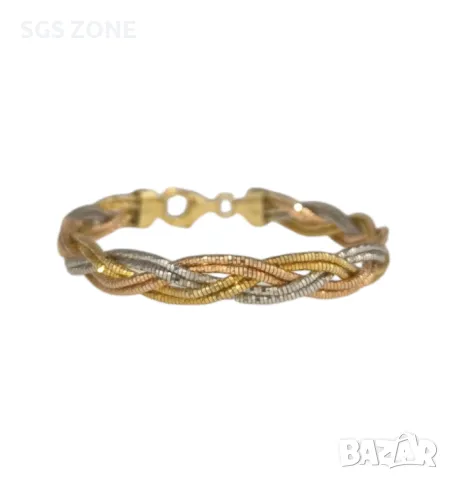 sgs.jewelry.silver. 
•braided bracelet
• Sterling silver 925, снимка 1 - Гривни - 46975596