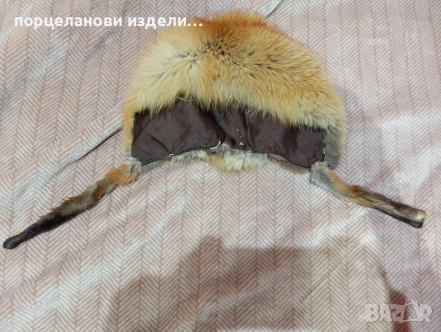 шапка от естествен косъм на лисица детски размер, снимка 12 - Шапки - 53927772