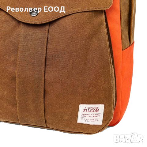 Раница Filson - Journeyman, в цвят Dark tan/Flame, снимка 7 - Екипировка - 45281924