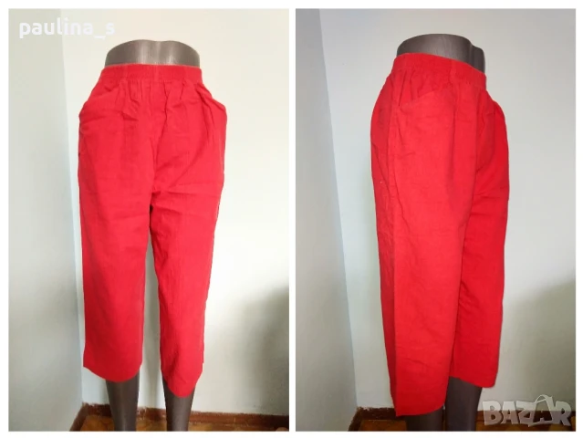 Два различни броя / Кенарени памучни бермуди "Cabin Greek" и "Lady Maria" , снимка 2 - Къси панталони и бермуди - 32486398