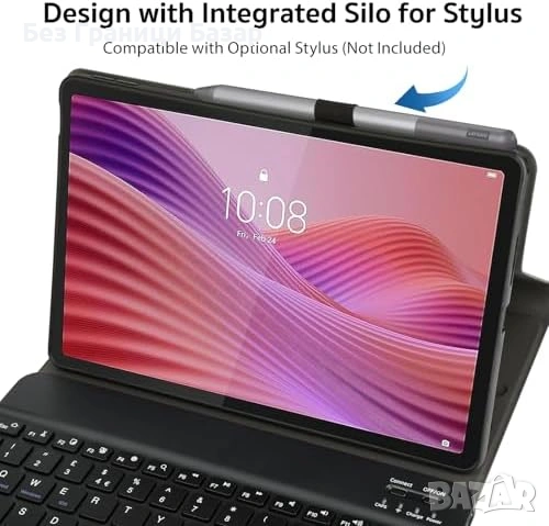 Нова Bluetooth UK клавиатура + калъф за Lenovo Tab 10.1 2025 TB-311FU, снимка 4 - Друга електроника - 53572982